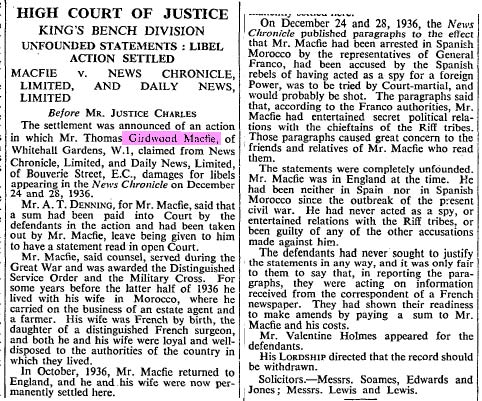 Times lible case Macfie